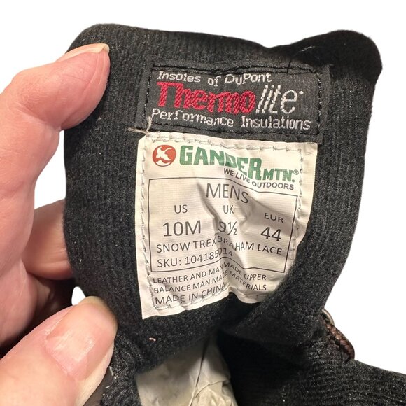 Gander Mountain Mens Brown Black Snow Trex SZ 11 Suede Rubber Outdoor Hunting - Picture 7 of 8